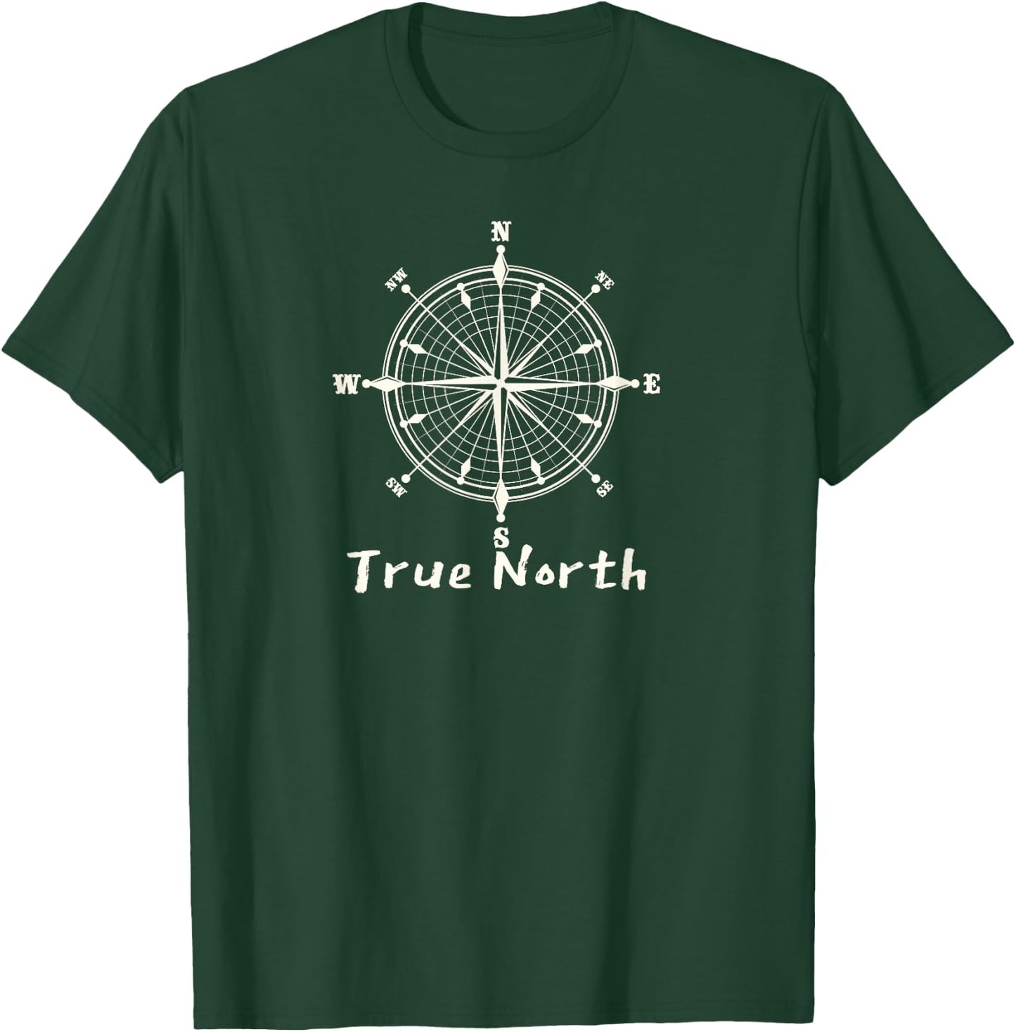 Only You True North Compass Exploration T-Shirt - T-Shirt | Forest