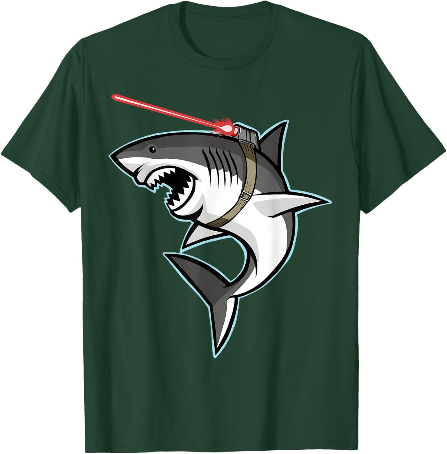 Laser Shark Shark with Laser Beam T-Shirt - T-Shirt | Forest
