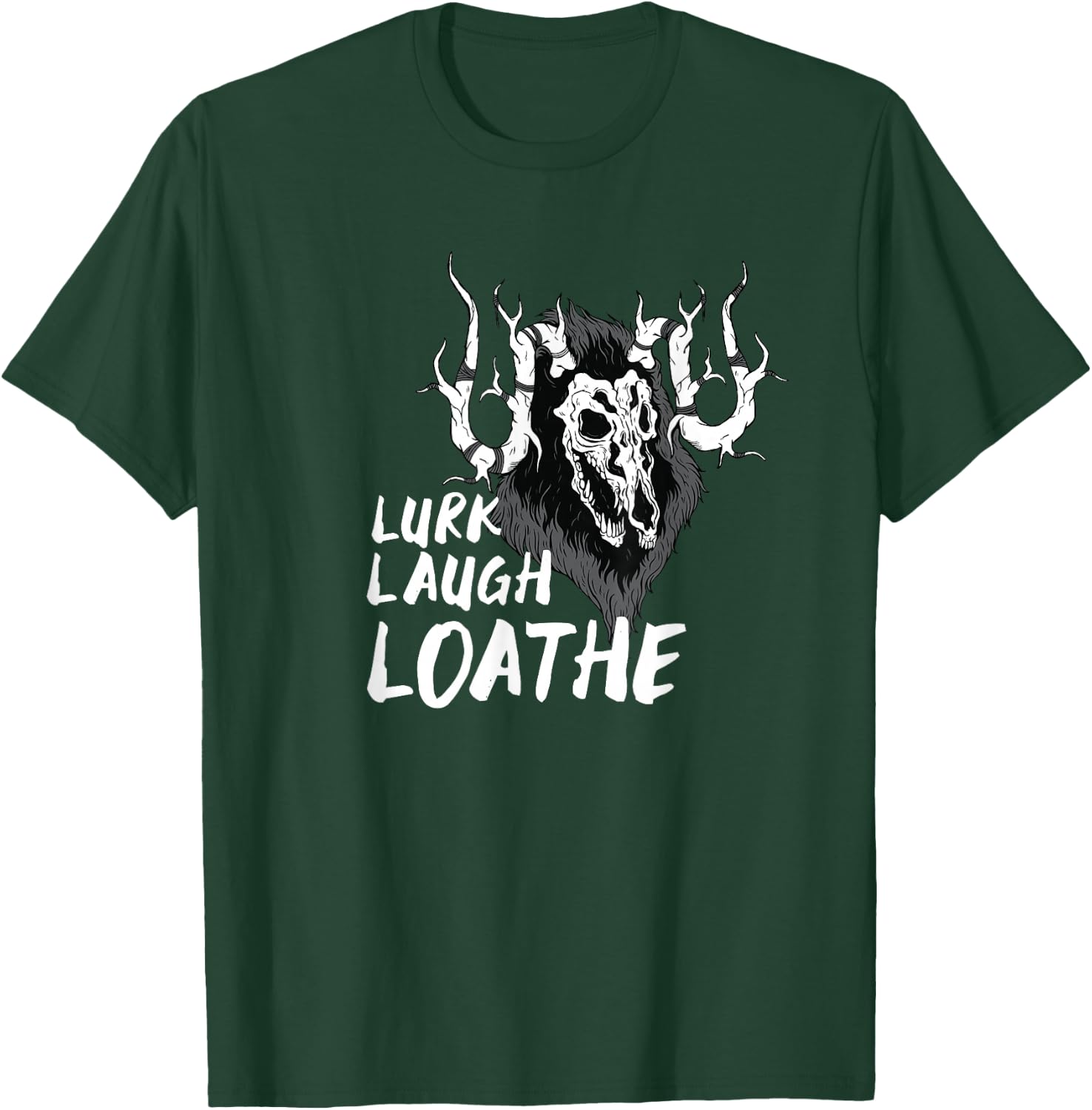 Wendigo Lurk Laugh Loathe T-Shirt - T-Shirt | Forest
