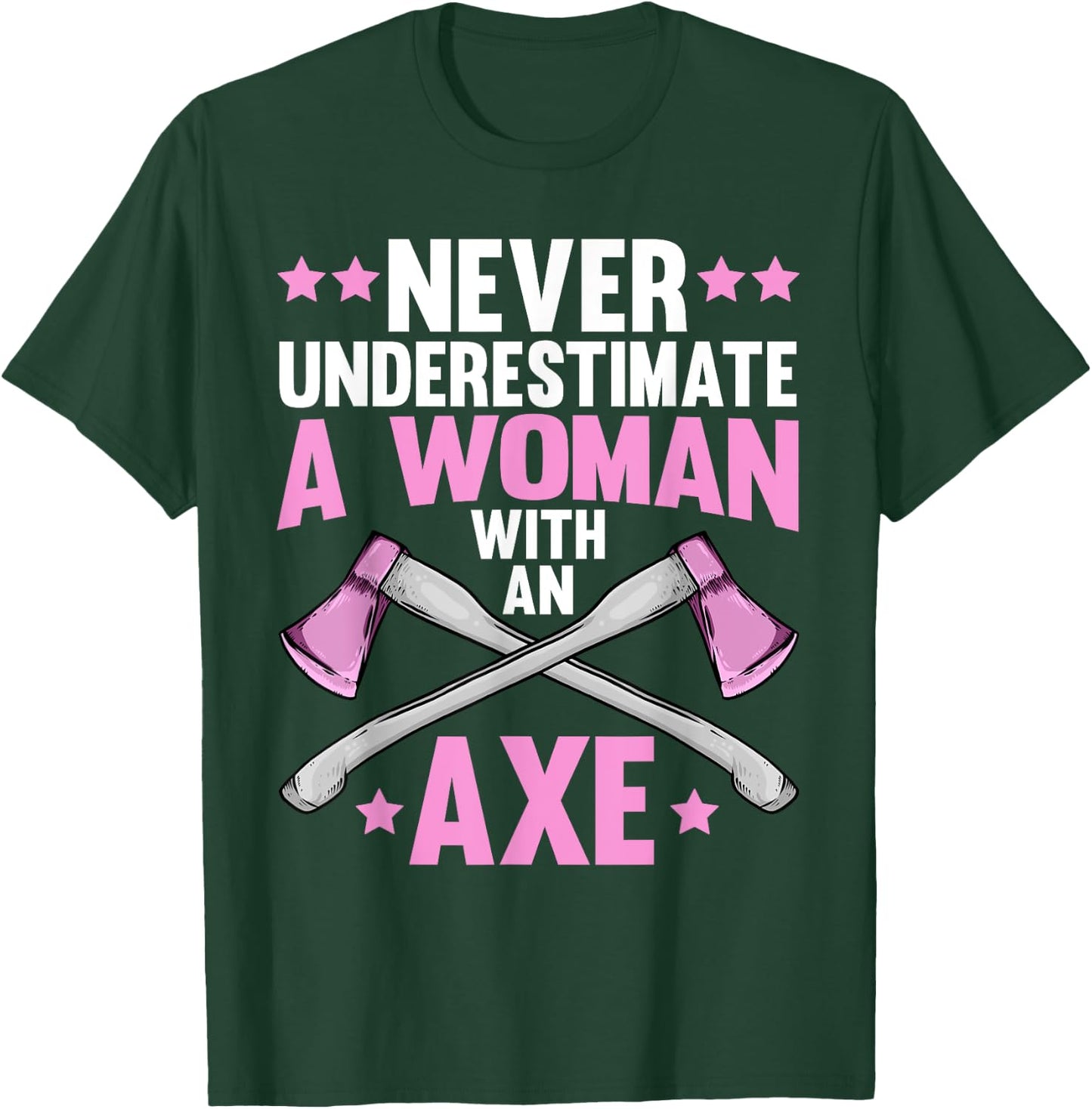 Cool Axe Throwing Girls Ax Thrower Tree Lumberjack T-Shirt - T-Shirt | Forest