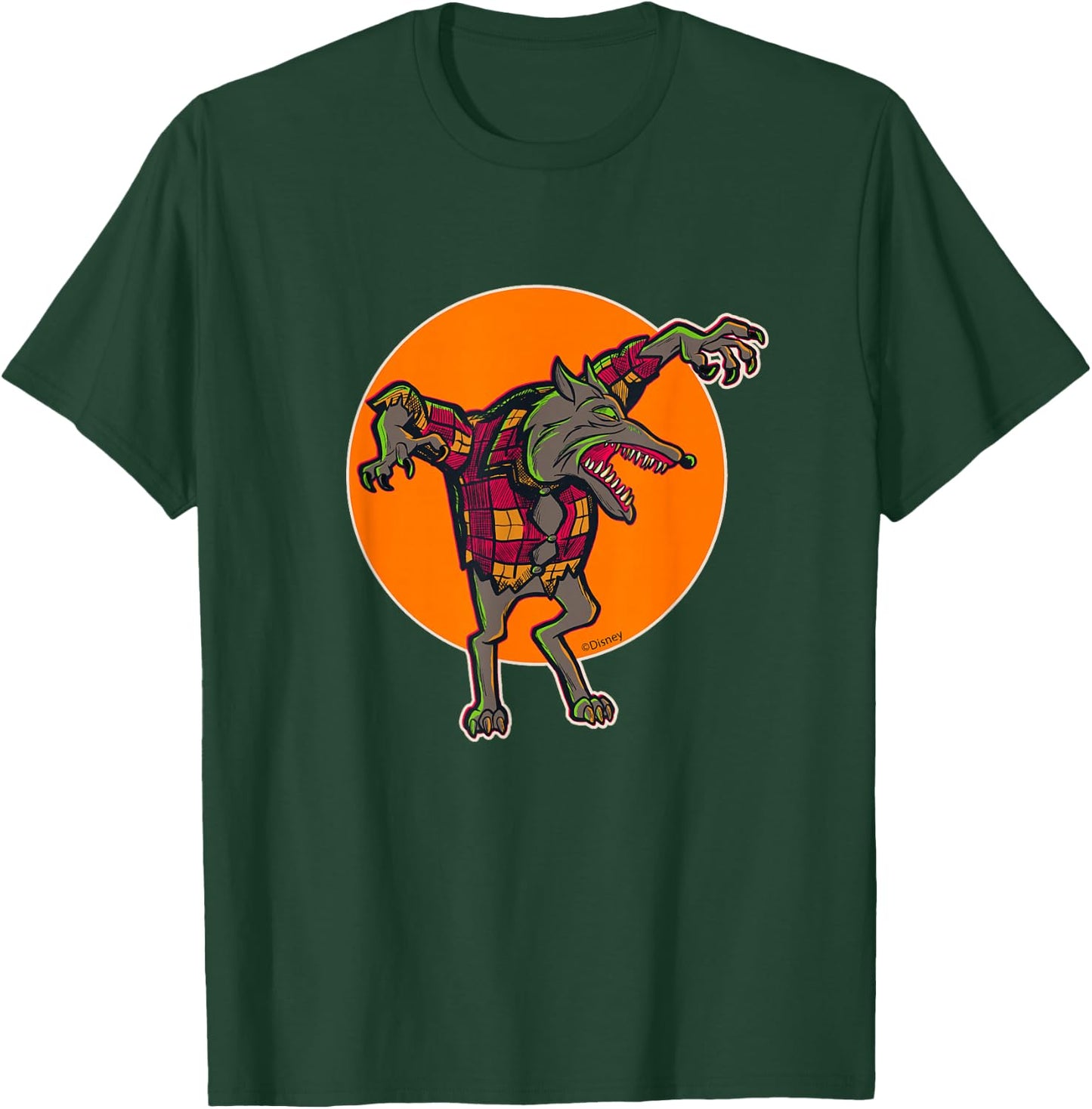 Disney 100 Nightmare Before Christmas Halloween Wolfman T-Shirt - T-Shirt | Forest