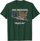 USS Missouri BB-63 Battleship Veterans Day Warship Father T-Shirt - T-Shirt | Forest