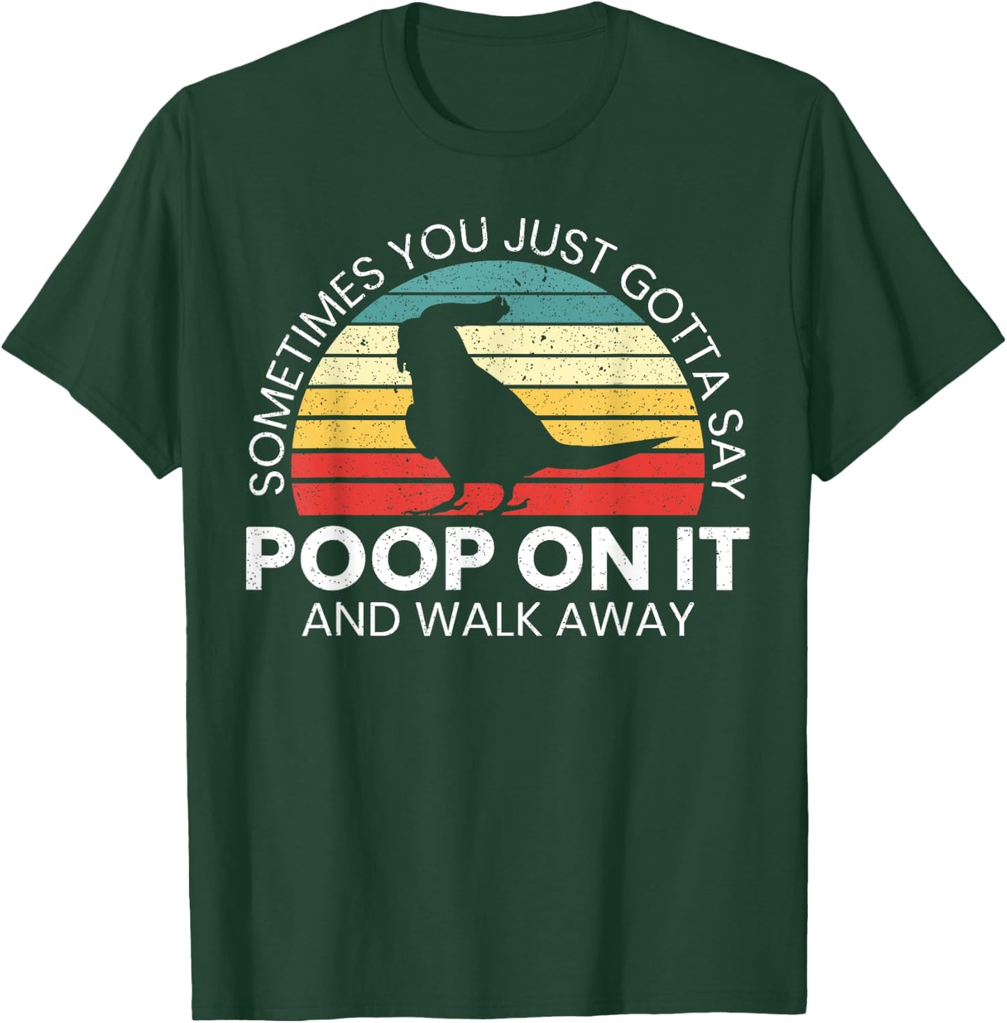 Poop On It And Walk Away Cockatiel Lover Cockatoo Tiel Bird T-Shirt - T-Shirt | Forest