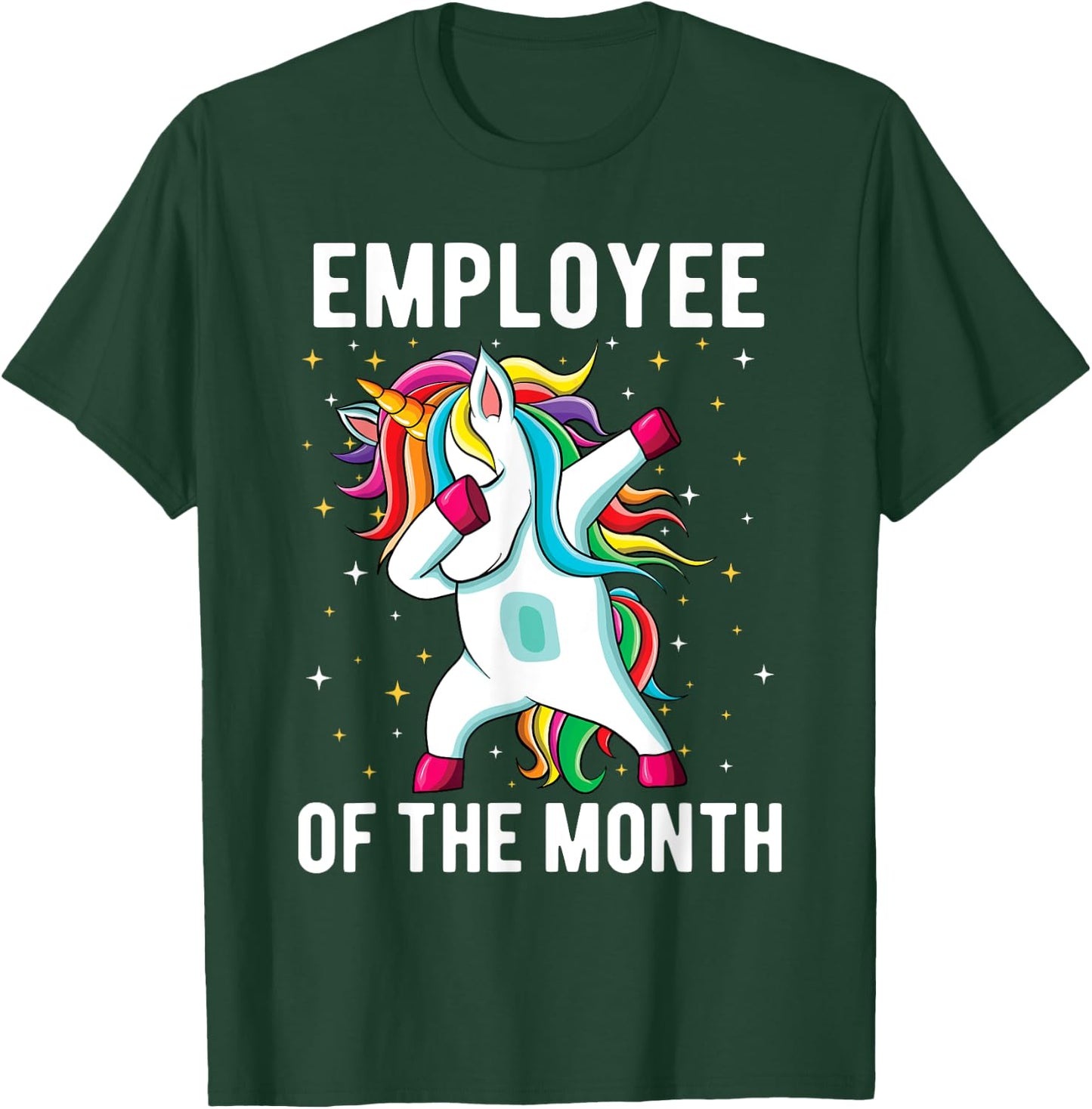 SOMMAS Unicorn Lover Employee Appreciation , Women's, Black, Small, Short Sleeve, Classic Fit, Cotton 60% Polyester 40% T-Shirt - T-Shirt | Forest