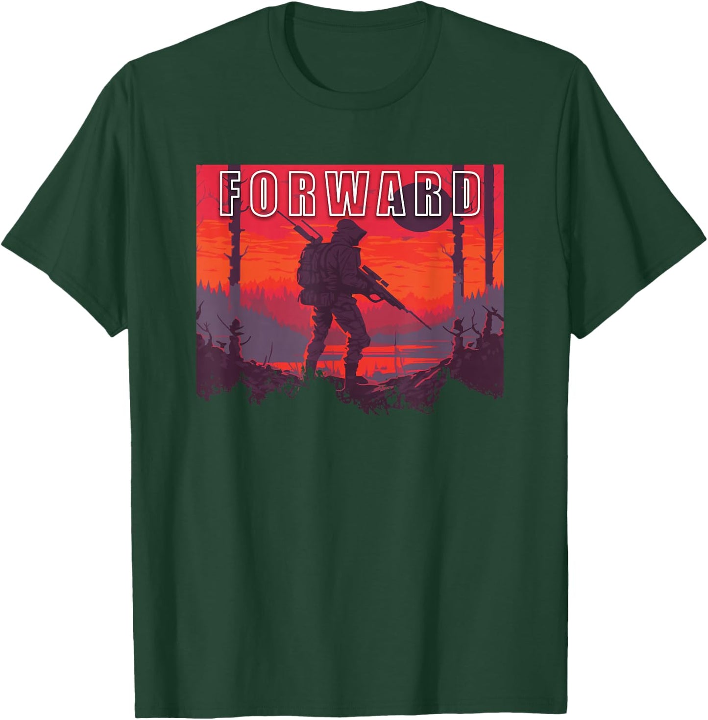 Forward Observations Group. Fog Retro Scout T-Shirt - T-Shirt | Forest