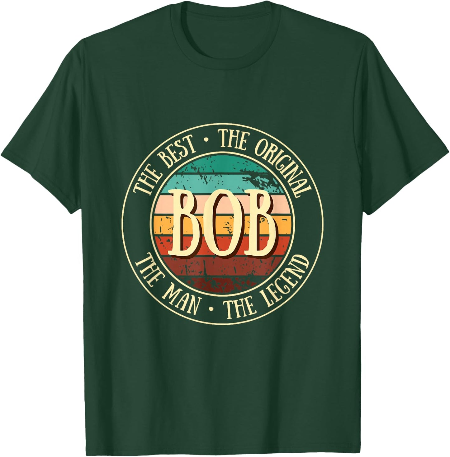 Bob Legend Vintage Gift Funny Name Gifts T-Shirt - T-Shirt | Forest