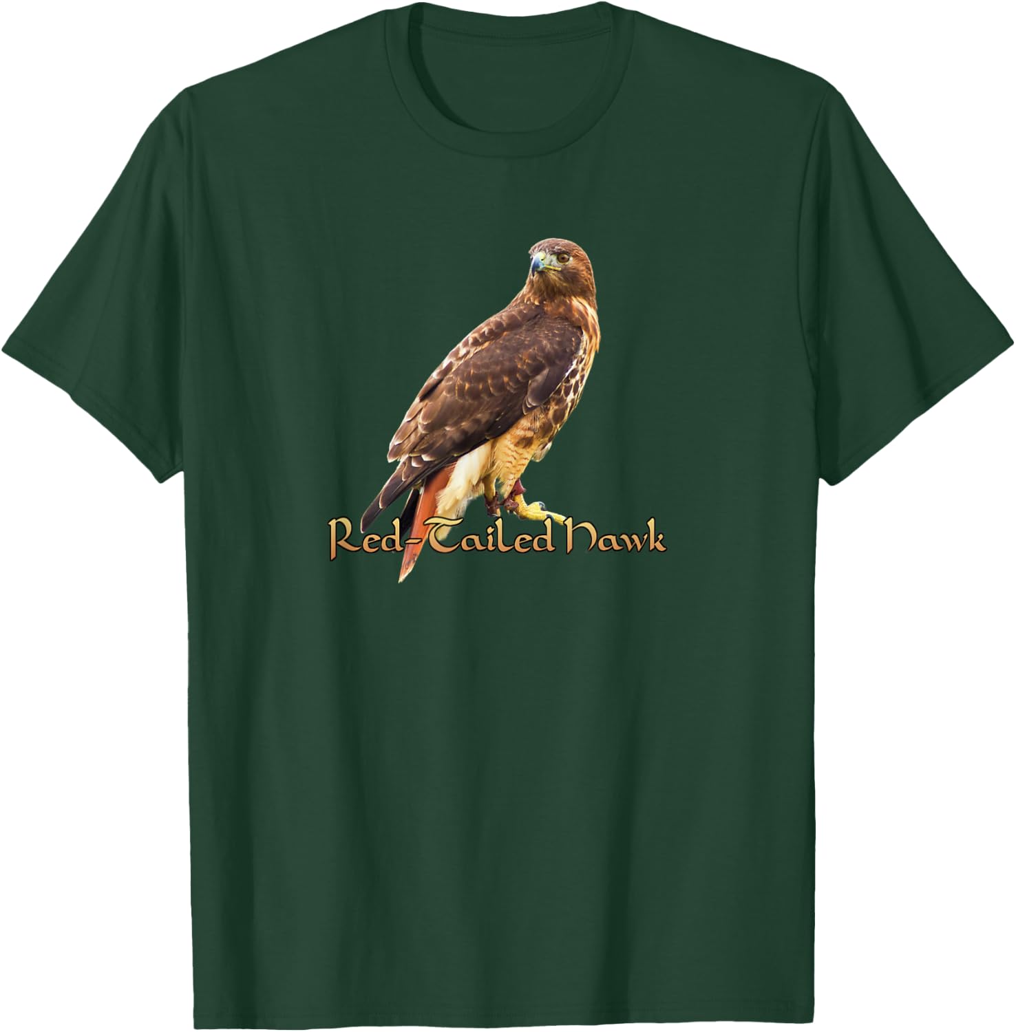Red Tailed Hawk Wildlife T-Shirt - T-Shirt | Forest
