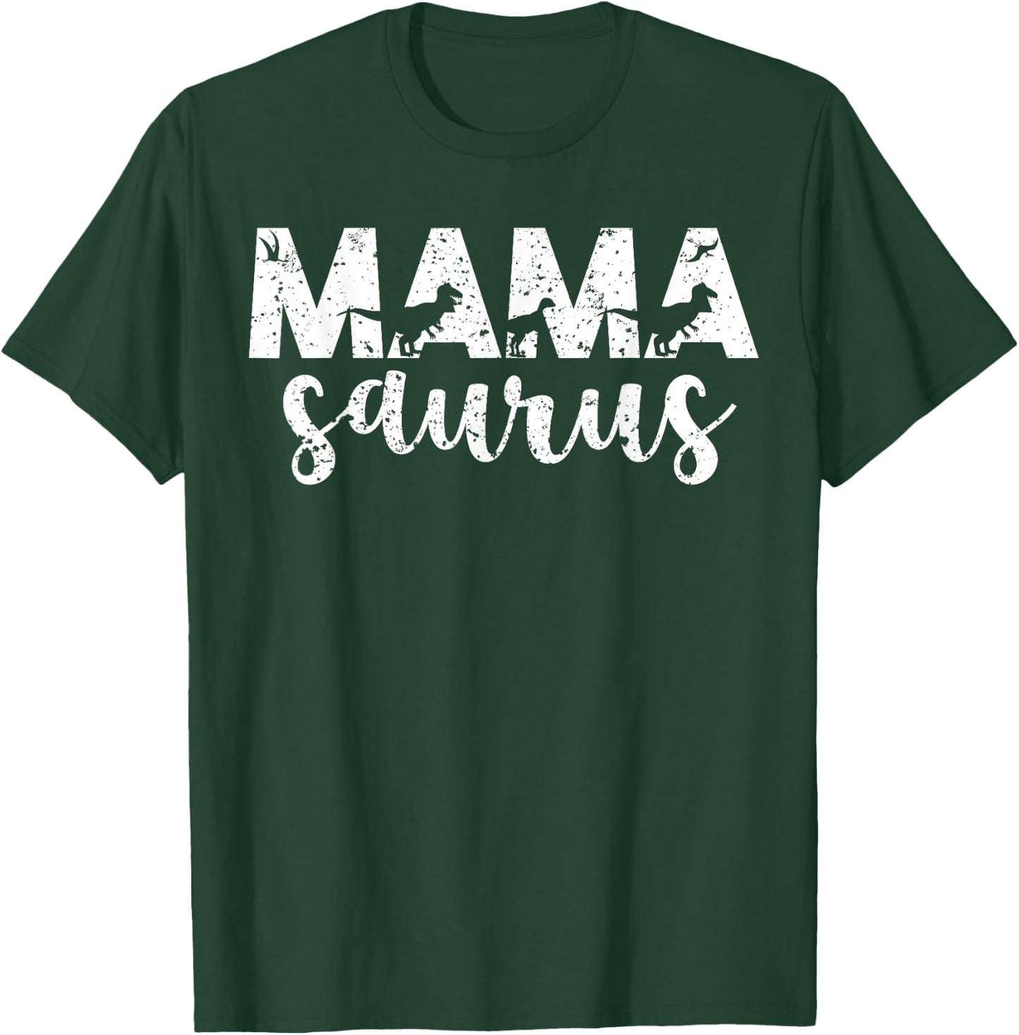 Mama Saurus T Rex Dinosaur Mama Saurus Mother's Day Best Mom T-Shirt - T-Shirt | Forest