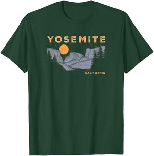 Vintage Yosemite Half-Dome National Park Retro T-Shirt - T-Shirt | Forest