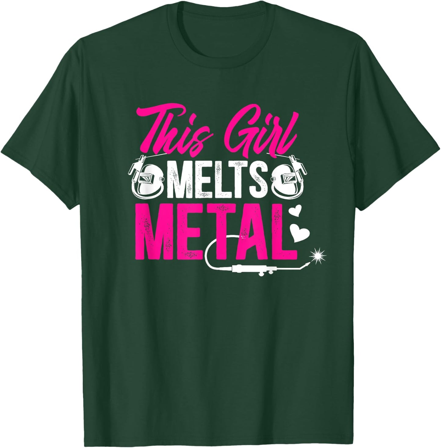 This Girl Female Welder Girl Welding Women T-Shirt - T-Shirt | Forest
