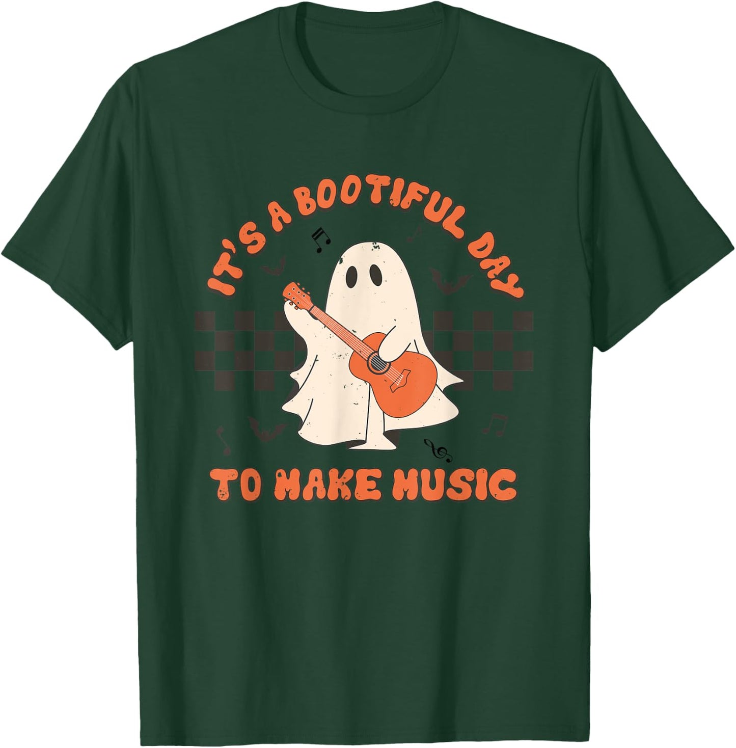 It's A Bootiful Day To Make Music Halloween Music Teacher T-Shirt - T-Shirt | Forest