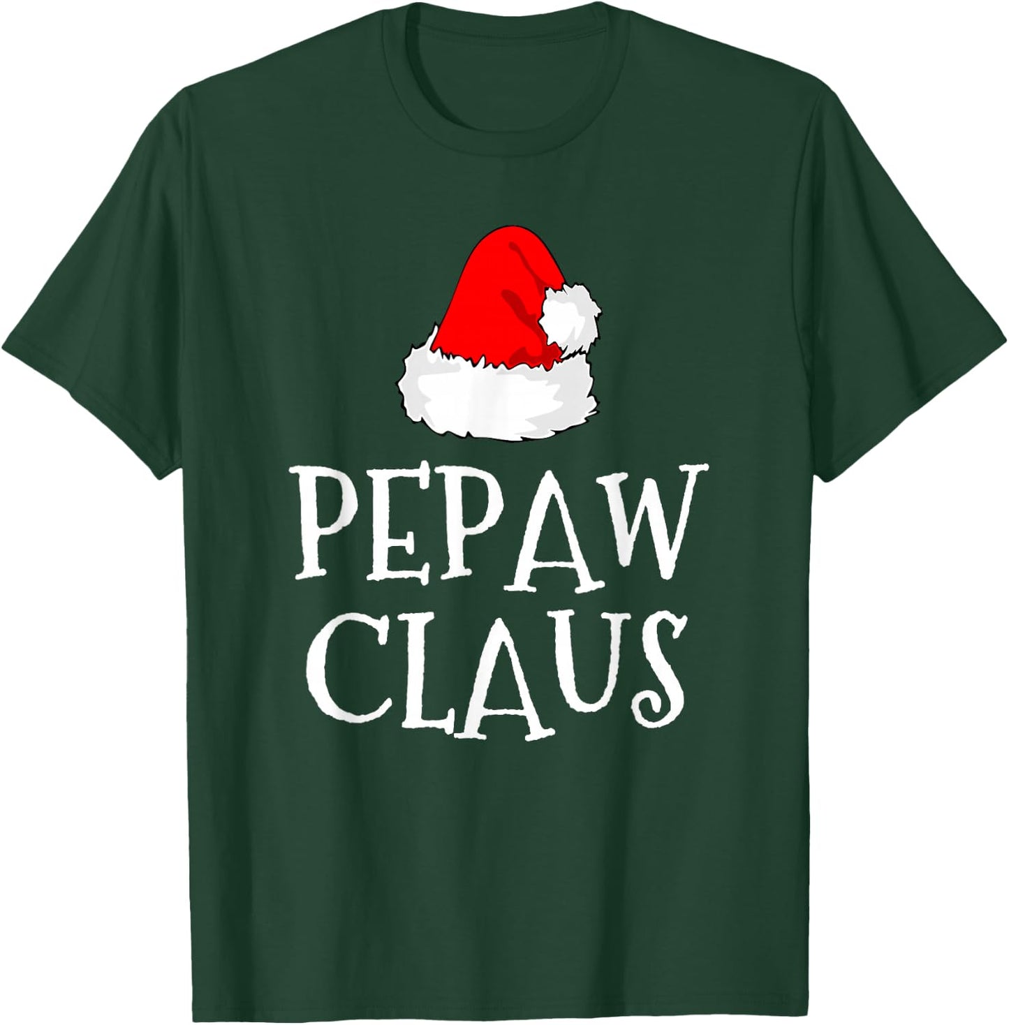 Pepaw Claus Christmas Santa's Pajama Family Matching T-Shirt - T-Shirt | Forest