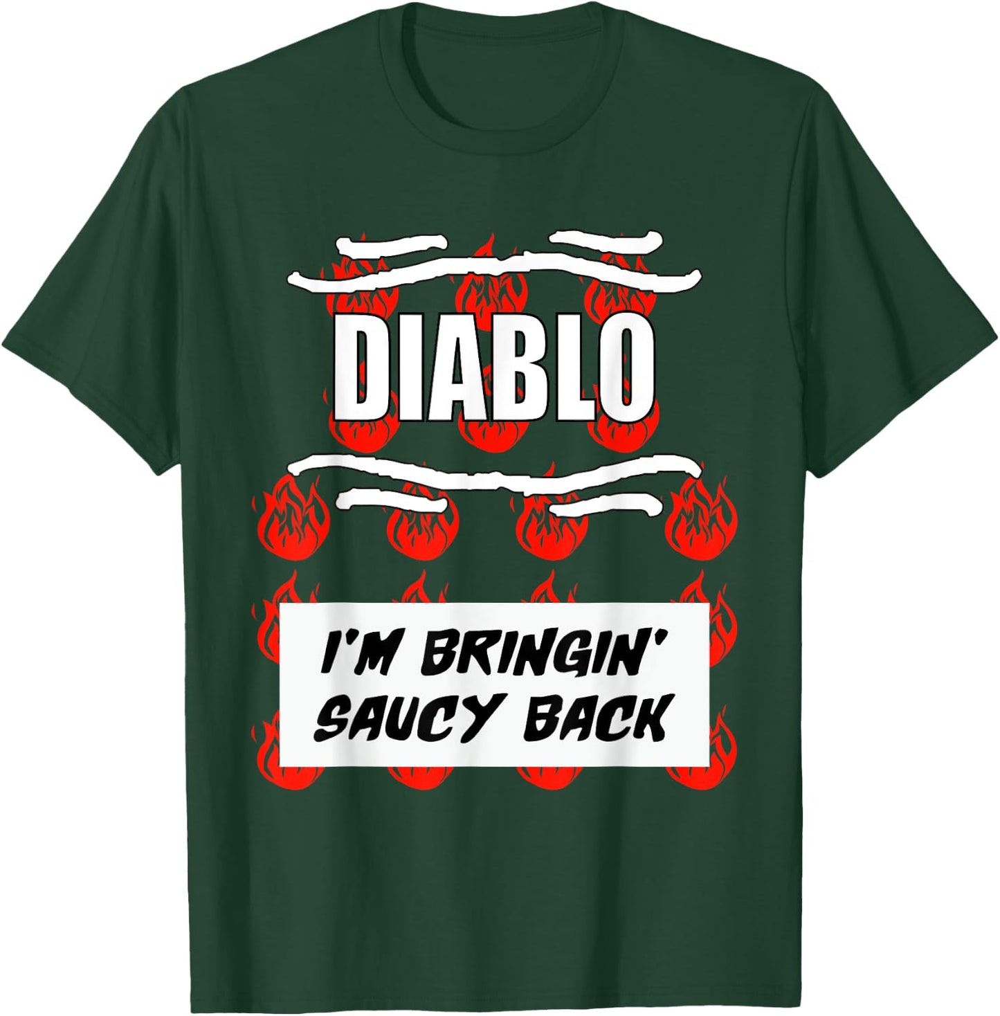 HOT SAUCES Group Halloween Costumes Taco DIABLO SAUCE T-Shirt - T-Shirt | Forest