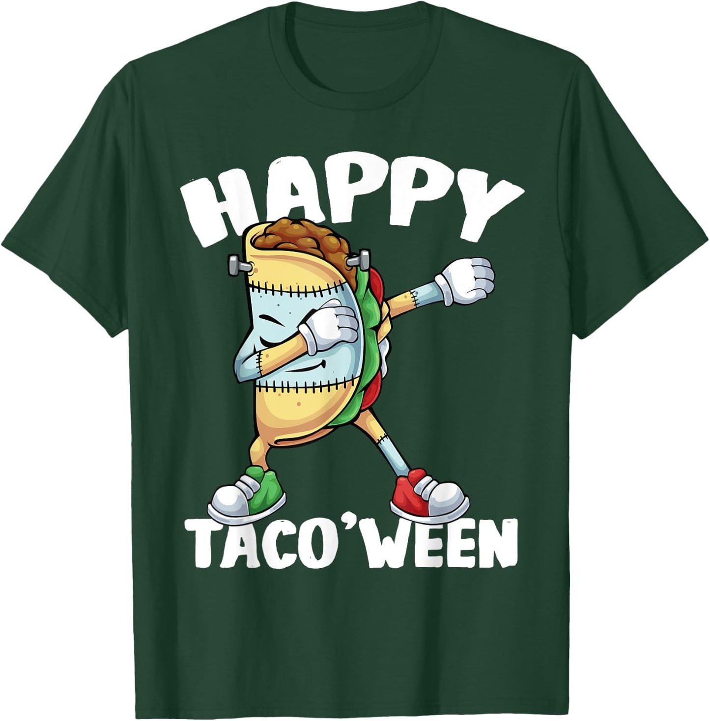 Happy Taco'Ween Spooky Taco Monster Halloween Boys Kids T-Shirt - T-Shirt | Forest