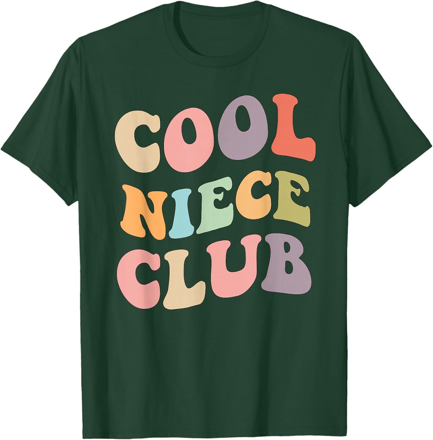 Cool Niece Club- Family Matching graphics T-Shirt - T-Shirt | Forest