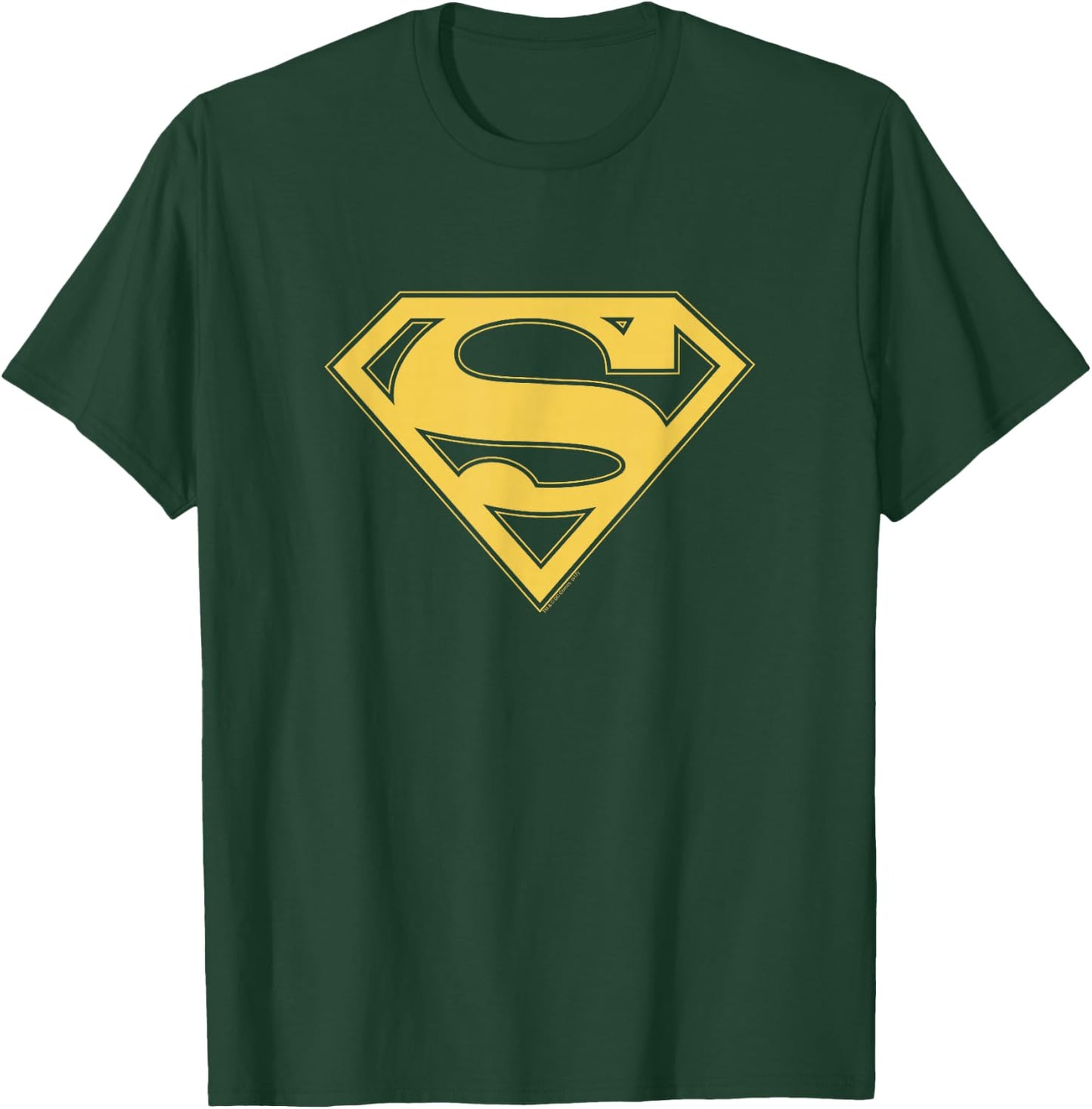 Superman Gold & Black Shield T-Shirt - T-Shirt | Forest
