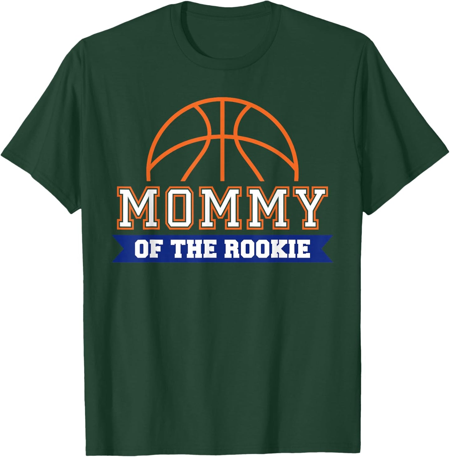 Mommy of Rookie 1st Birthday Basketball Theme Matching Party T-Shirt - T-Shirt | Forest