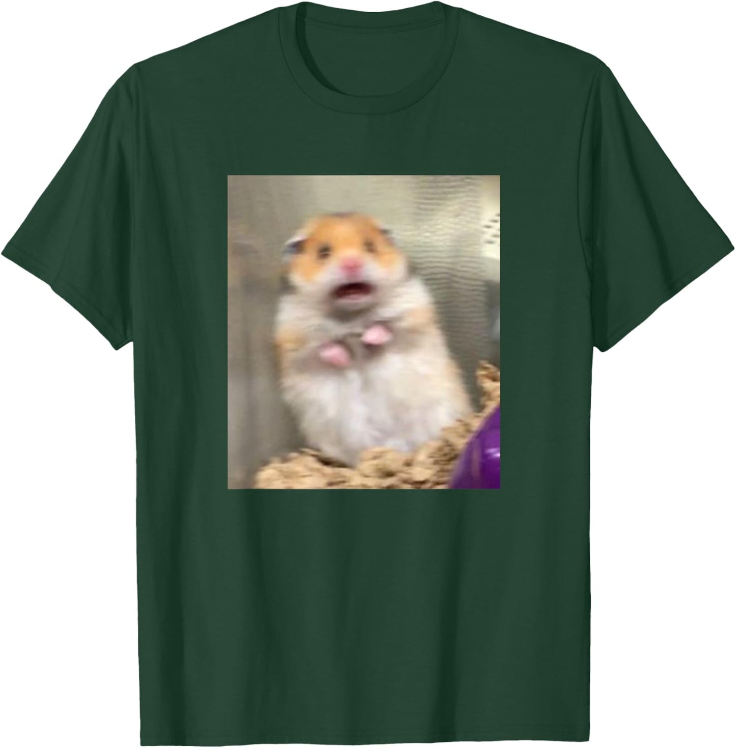 Scared Hamster Meme Funny Pet Owner Dank Trendy T-Shirt - T-Shirt | Forest
