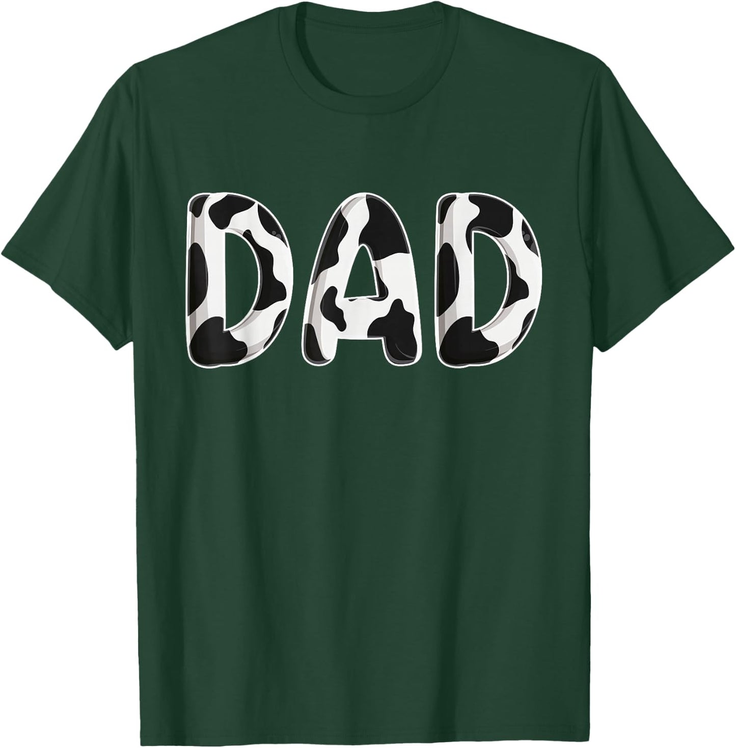 Cow Dad Birthday Family Matching Fathers Day Boy Girl Farm T-Shirt - T-Shirt | Forest