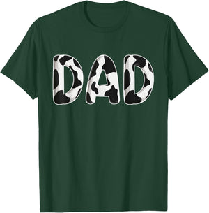 Cow Dad Birthday Family Matching Fathers Day Boy Girl Farm T-Shirt - T-Shirt | Forest