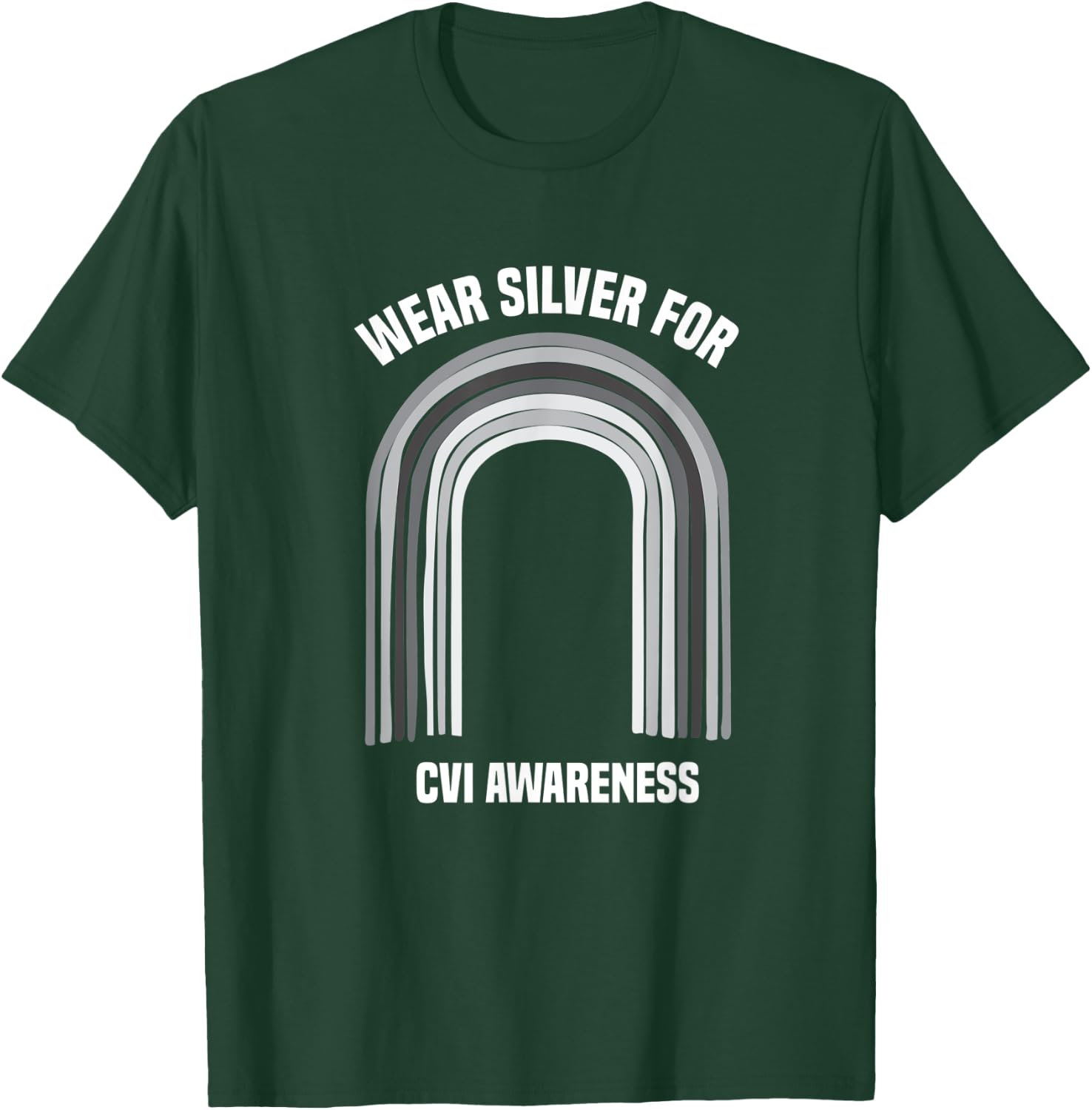 Wear Silver CVI Awareness Shirt | Cortical Visual Impairment T-Shirt - T-Shirt | Forest