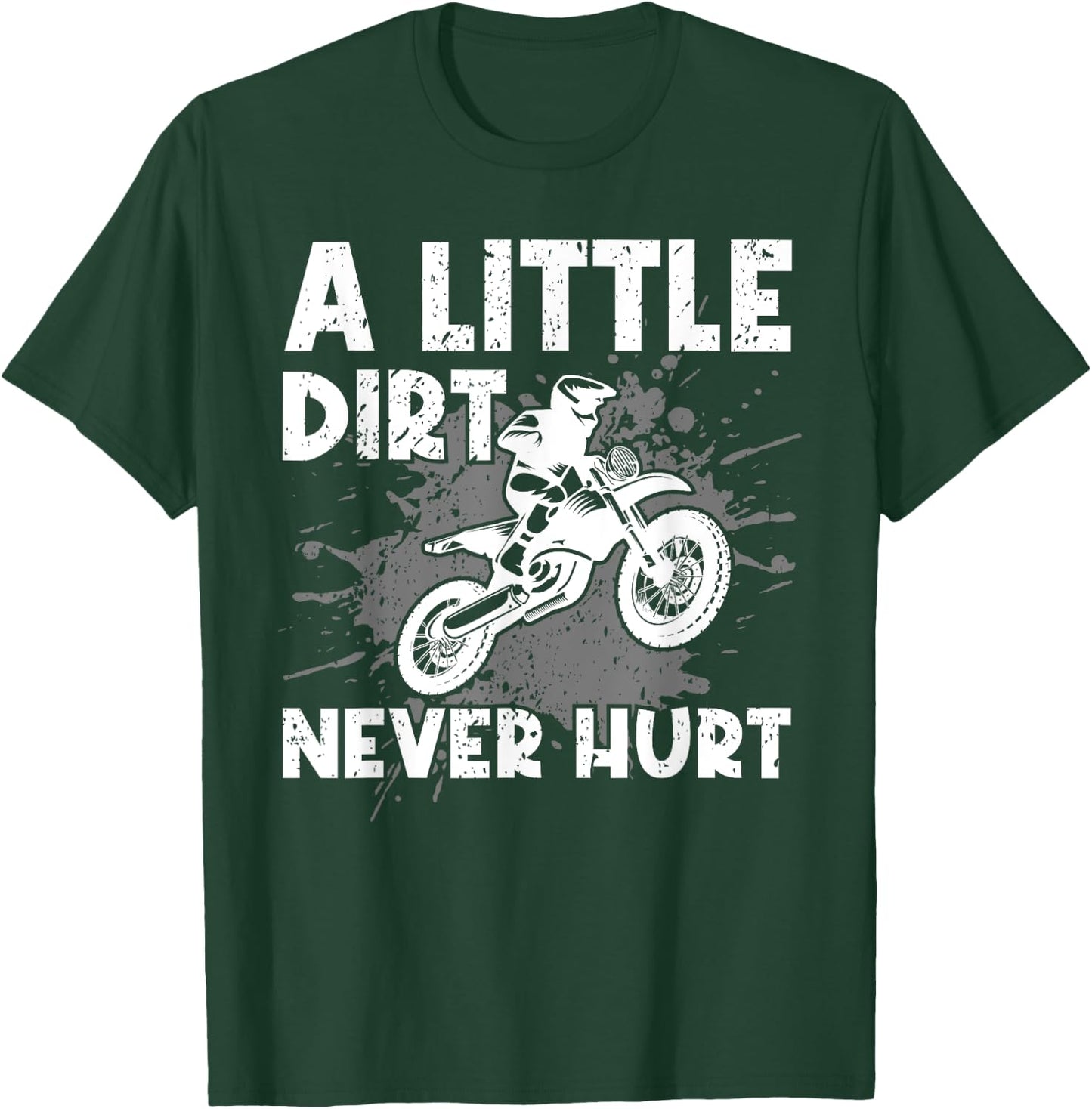 Funny Dirt Bike Design Women Kids Motocross Riding T-Shirt - T-Shirt | Forest