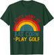 Funny I just want to eat corn and Play Golf Christmas T-Shirt - T-Shirt | Forest
