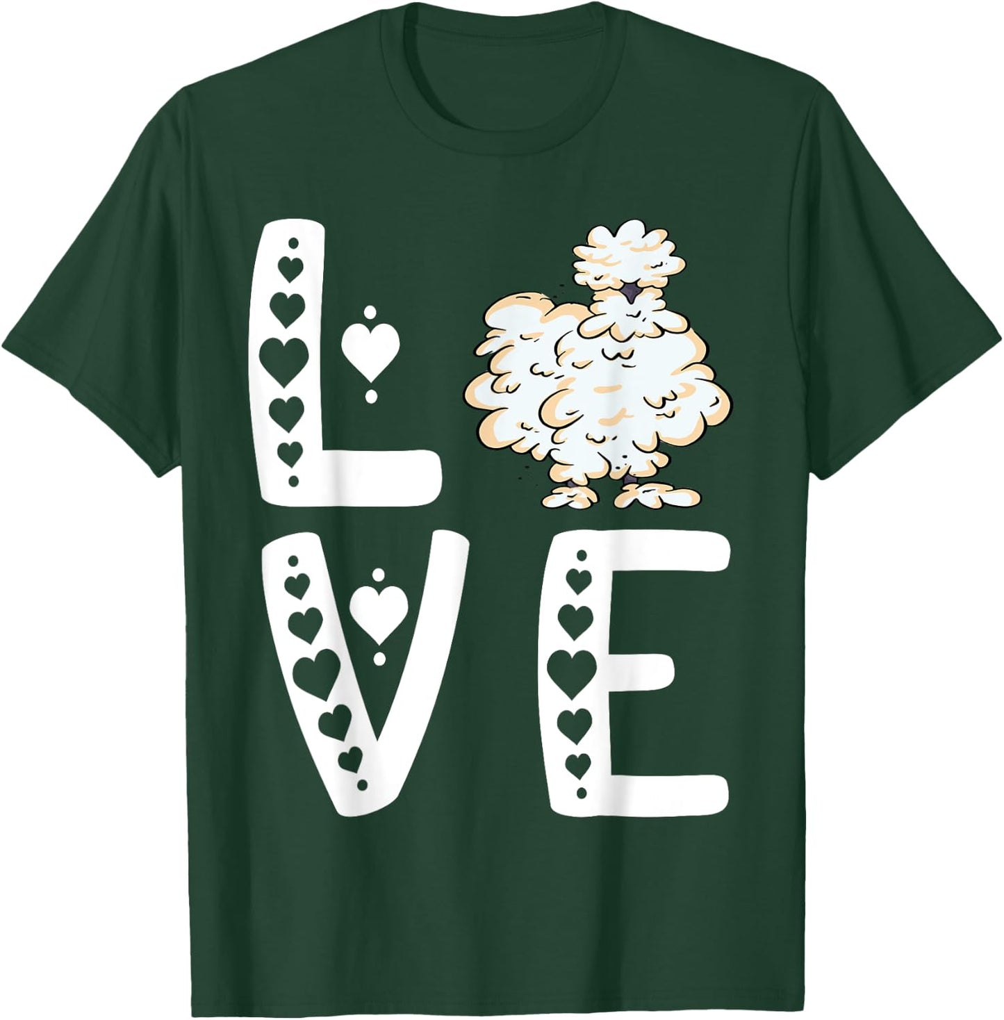 Silkie Chicken Love Silkie Chicken Lover Silky Chicken T-Shirt - T-Shirt | Forest