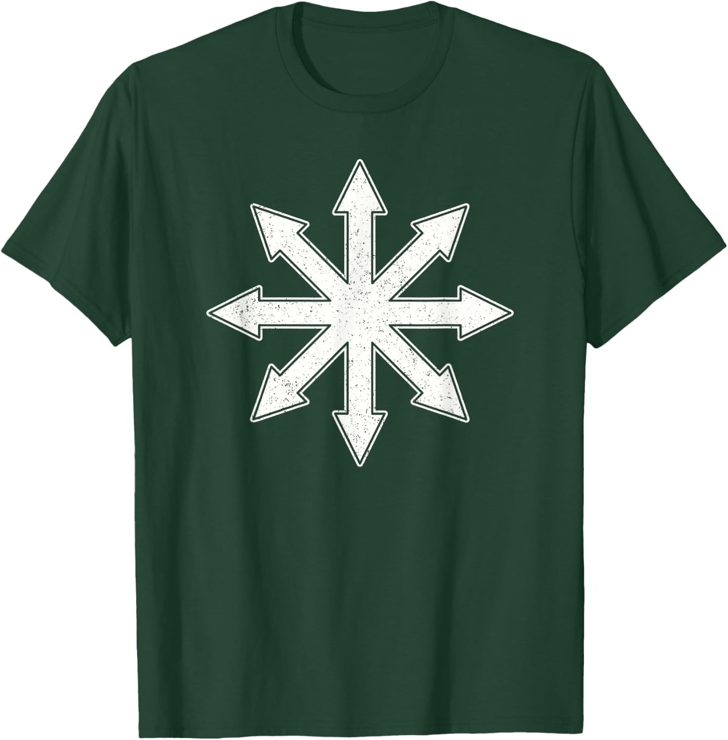 Chaos Symbol Chaos Star Occult Chaos Cross T-Shirt - T-Shirt | Forest
