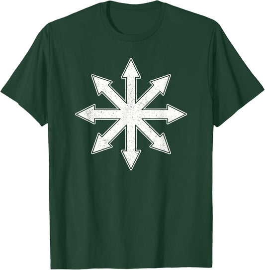 Chaos Symbol Chaos Star Occult Chaos Cross T-Shirt - T-Shirt | Forest