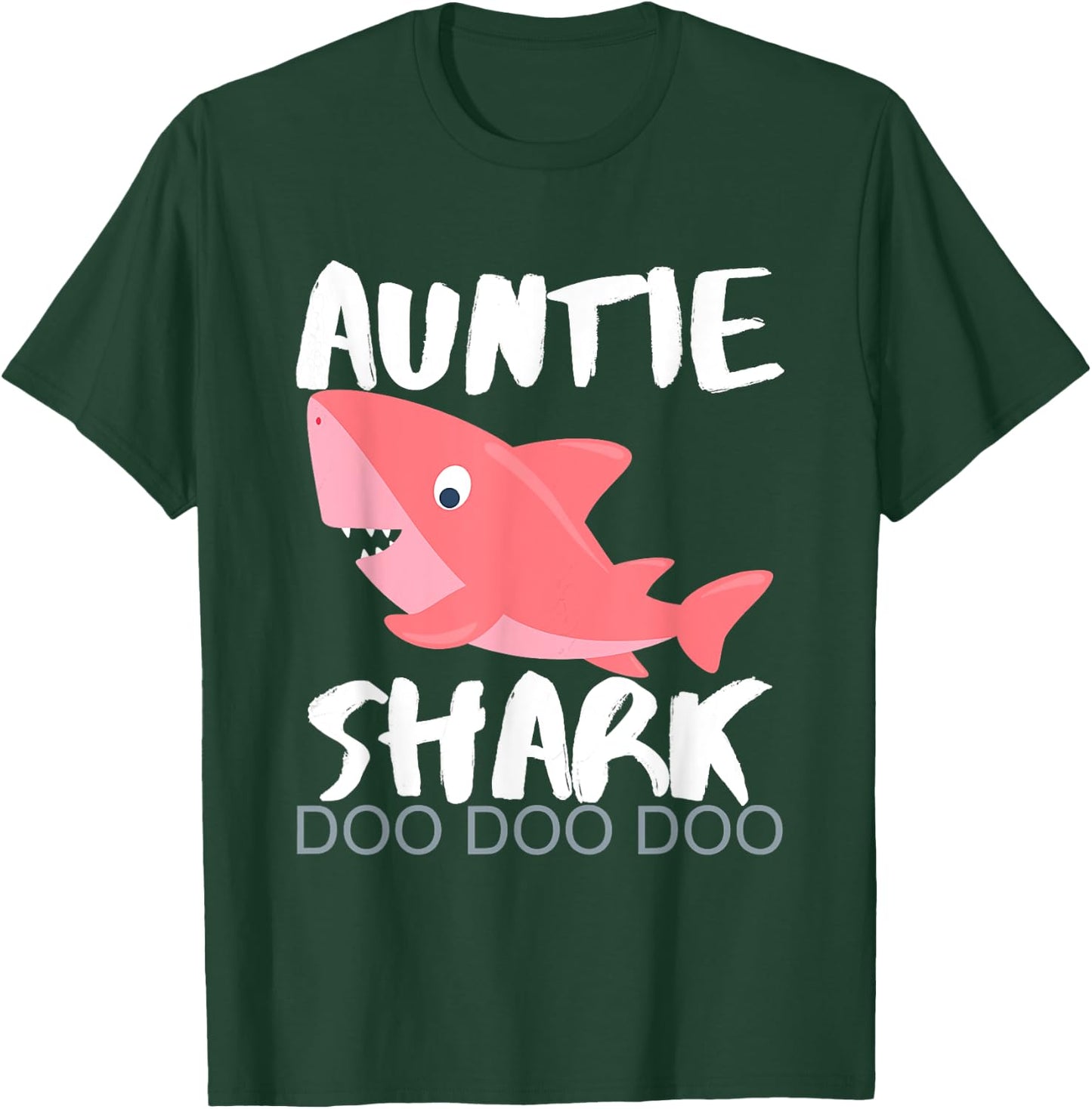 Auntie Shark Shirt Gifts From Niece Nephew T-Shirt - T-Shirt | Forest