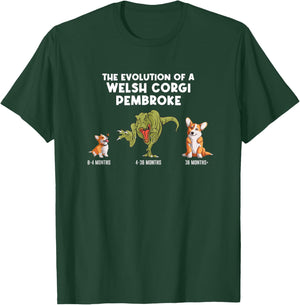 The Evolution Of A Welsh Corgi Pembroke Funny Corgi T-Shirt - T-Shirt | Forest