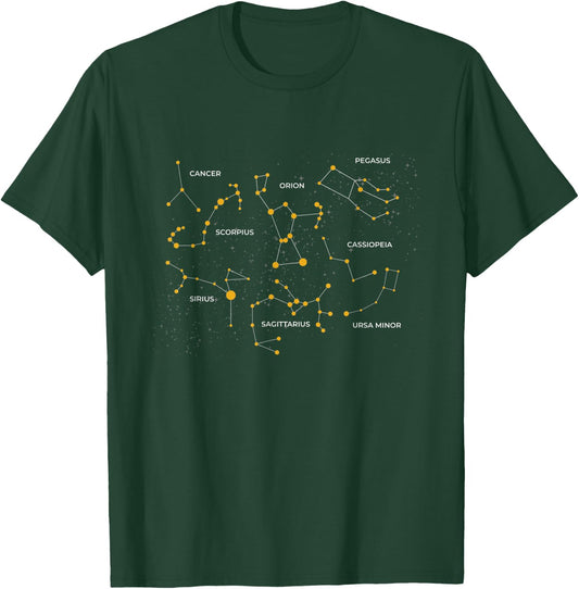 Constellations I Planets Moon Landing Universe Universe T-Shirt - T-Shirt | Forest