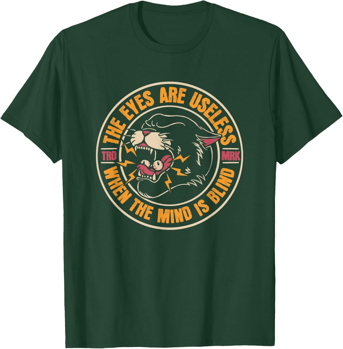 Panther American Traditional Tattoo Ink Old School Flash T-Shirt - T-Shirt | Forest