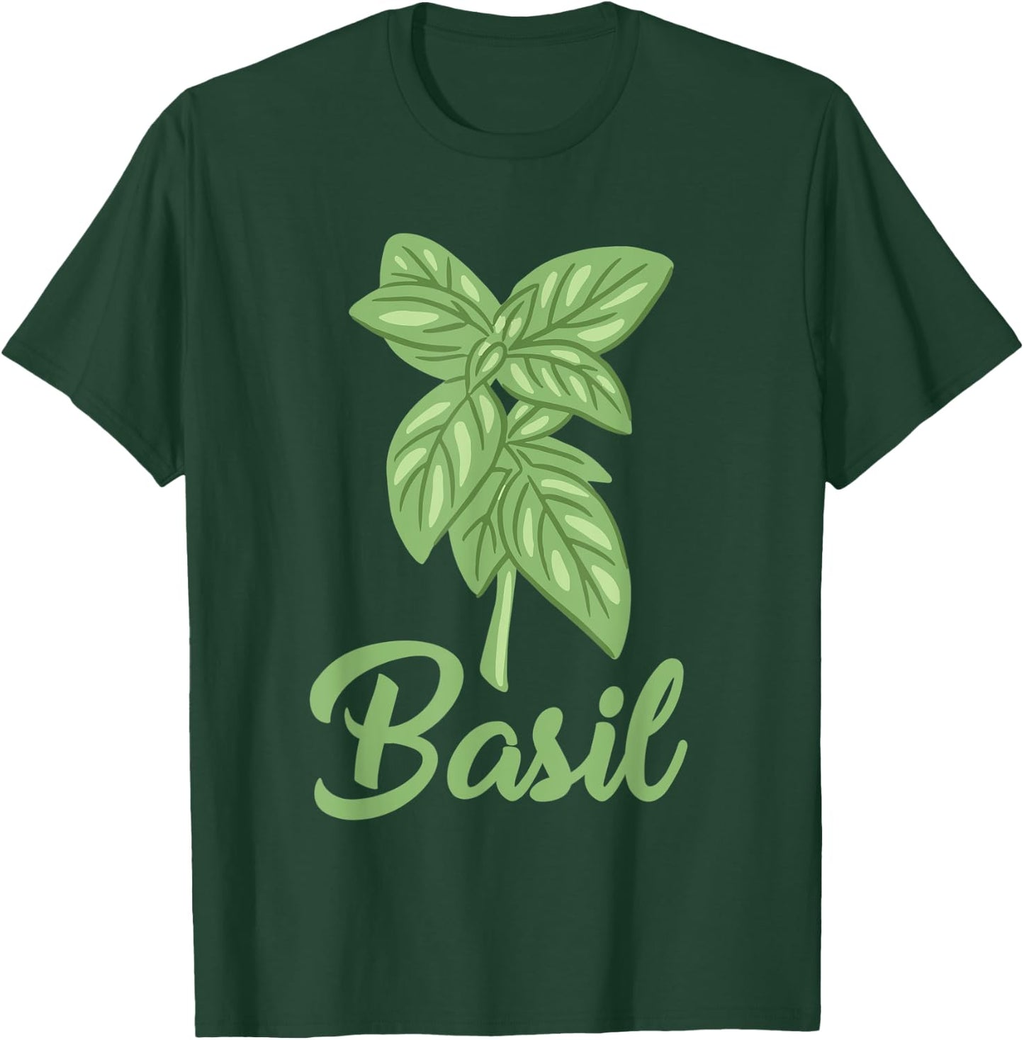 Basil Apparel Gardening Herbs Lover Basil Leaf T-Shirt - T-Shirt | Forest