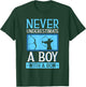 Never Underestimate A Boy With A Bow Arrow Archery Archer T-Shirt - T-Shirt | Forest