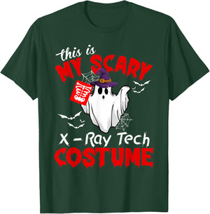 This Is My Scary X-Ray Tech Costume Funny Ghost Halloween T-Shirt - T-Shirt | Forest