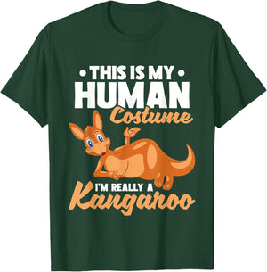 This Is My Human Costume I'm Really A Kangaroo T-Shirt - T-Shirt | Forest