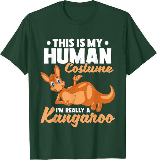 This Is My Human Costume I'm Really A Kangaroo T-Shirt - T-Shirt | Forest