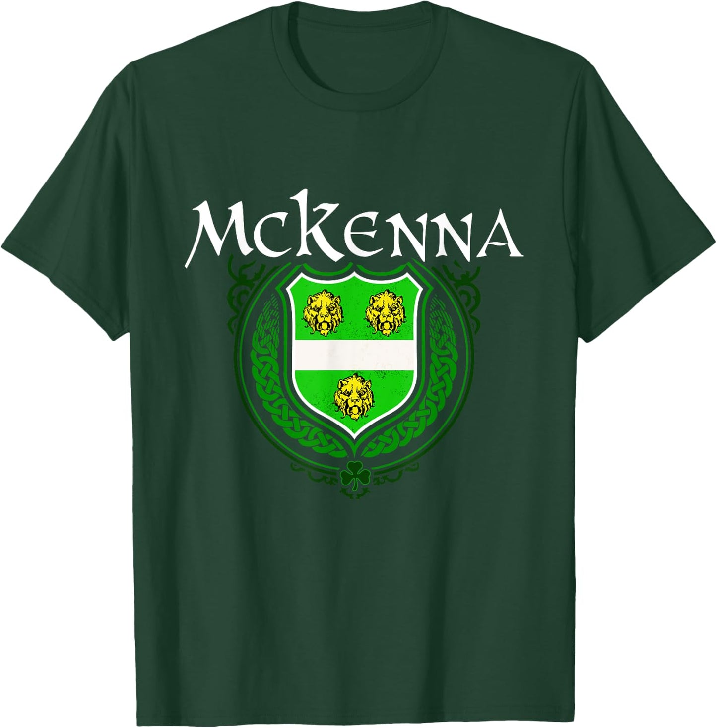 McKenna Surname Irish Clan Tartan Badge Ireland T-Shirt - T-Shirt | Forest