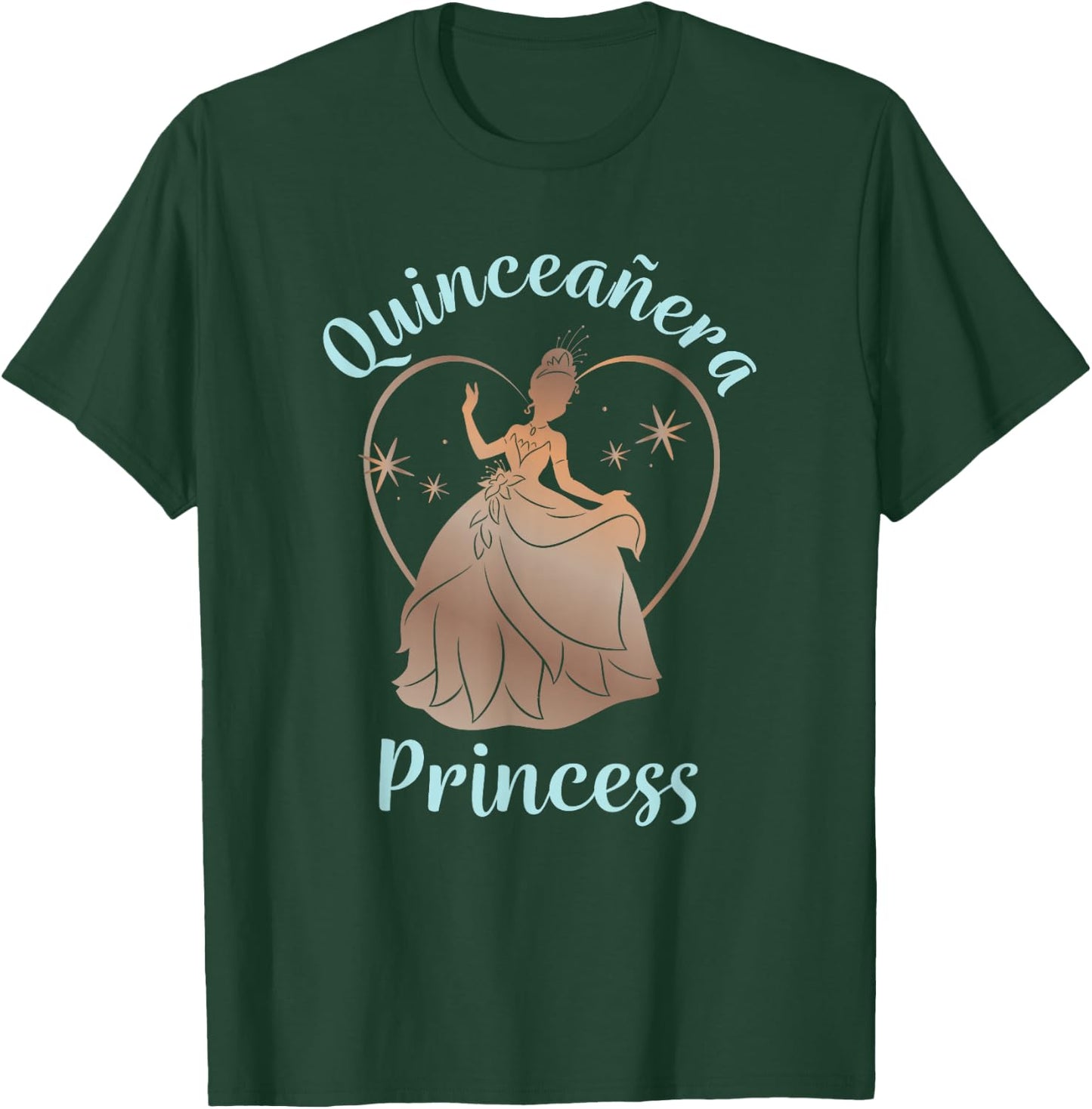 Disney The Princess And The Frog Birthday Quinceañera Tiana T-Shirt - T-Shirt | Forest