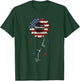 Thank You Veterans Sunflower US America Flag Patriotic Women T-Shirt - T-Shirt | Forest