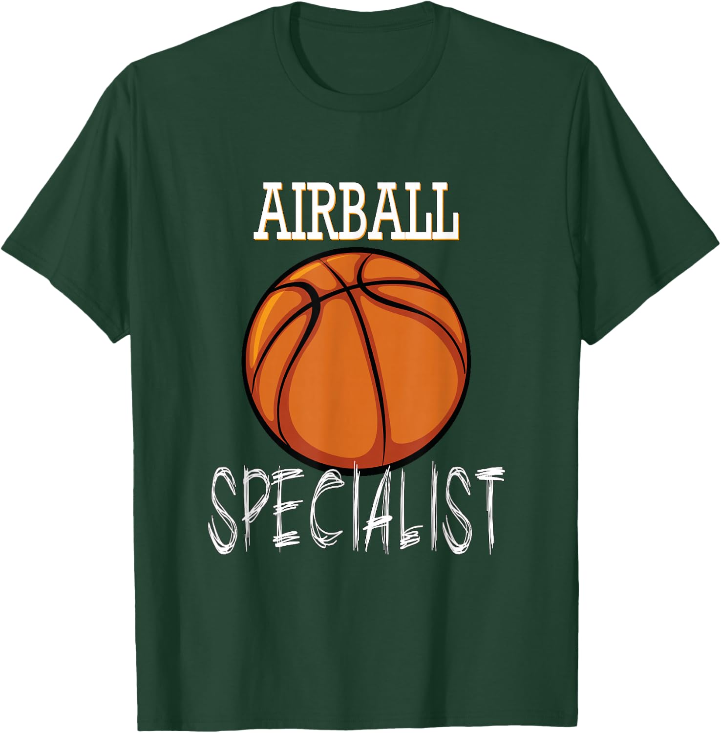 Airball Specialist Basketball T-Shirt - T-Shirt | Forest