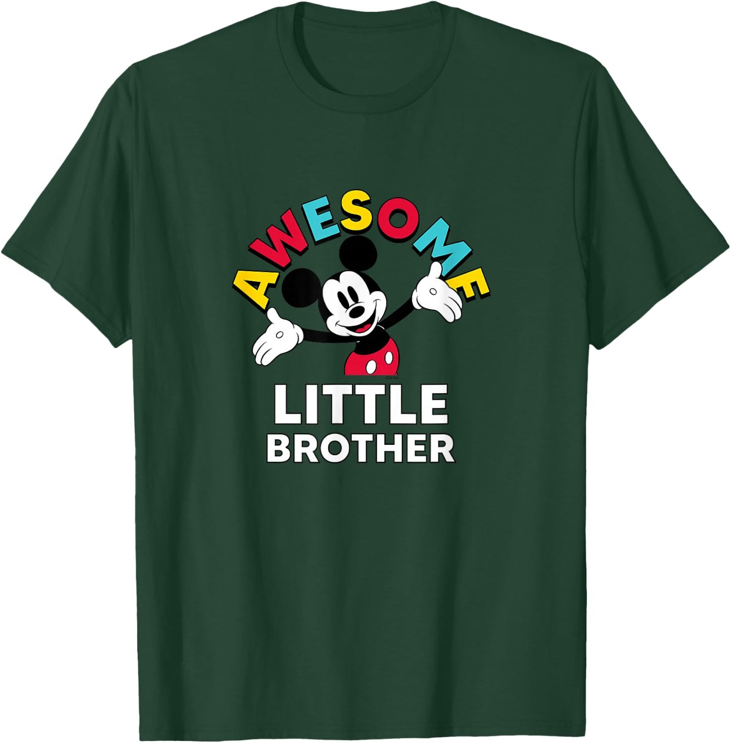 Disney - Mickey Awesome Little Brother T-Shirt - T-Shirt | Forest