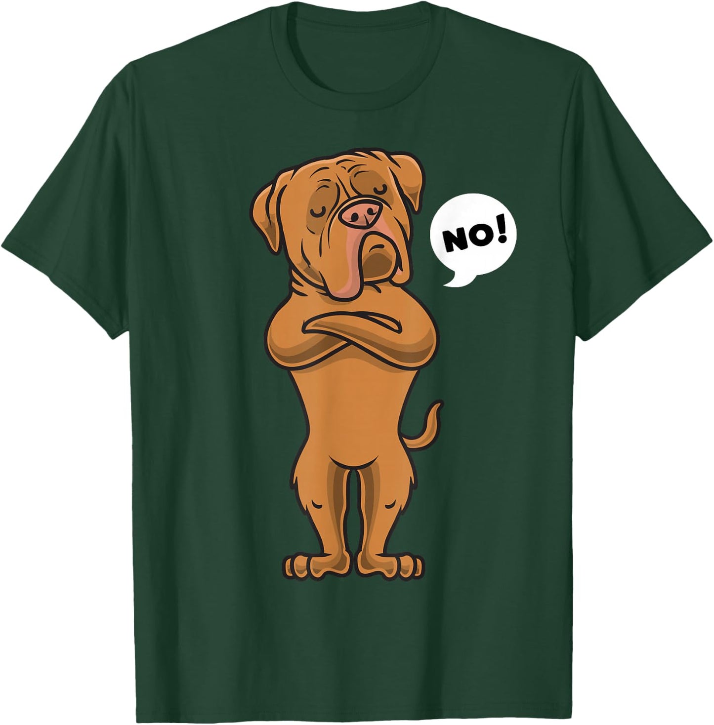Stubborn Dogue de Bordeaux Dog T-Shirt - T-Shirt | Forest