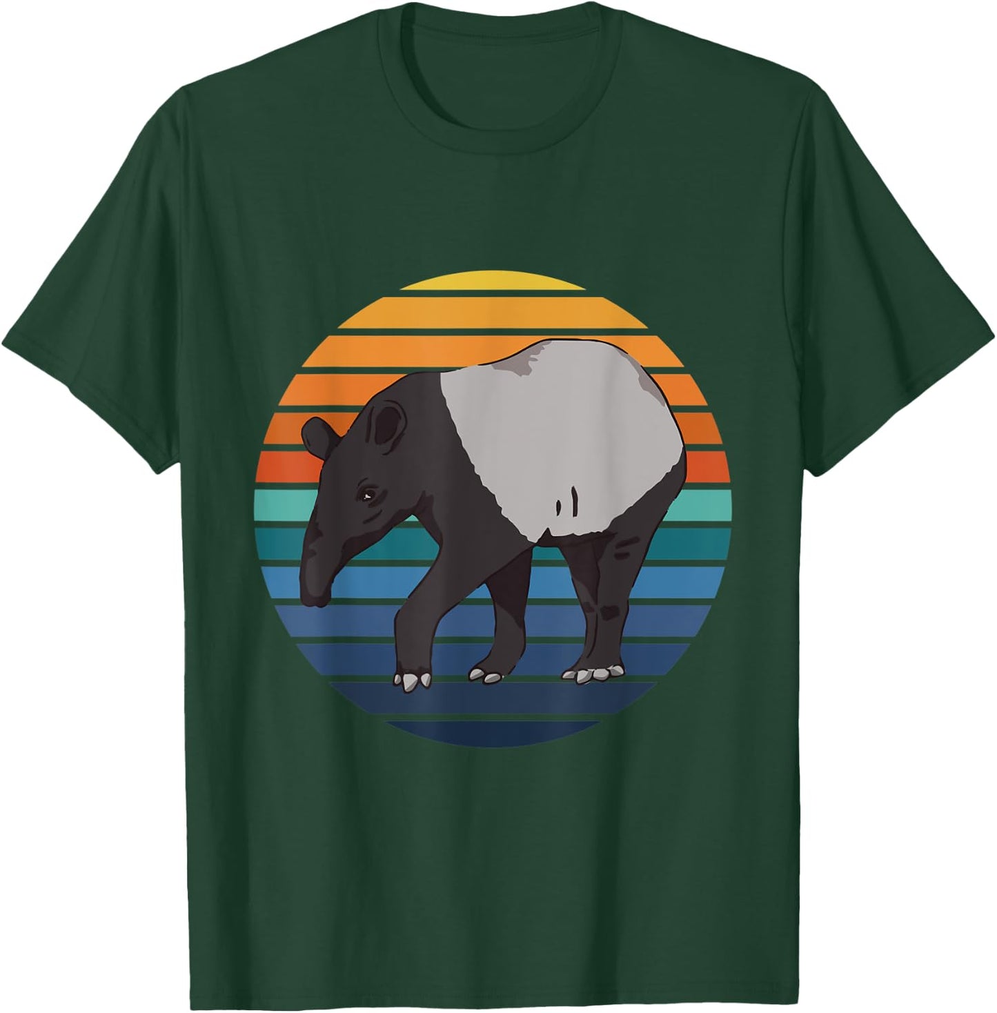 Malayan Tapir Animal Zoo Keeper T-Shirt - T-Shirt | Forest