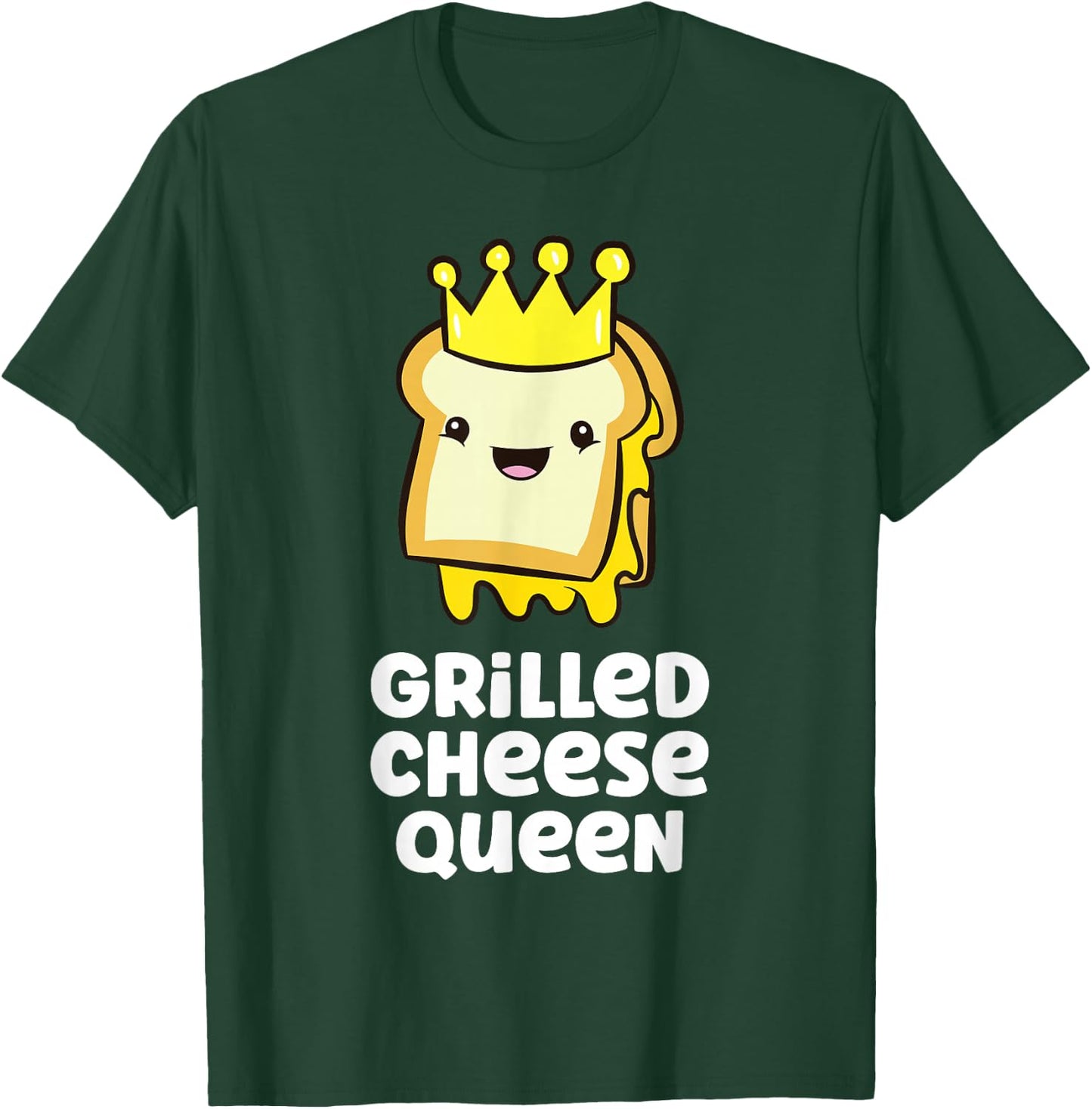Grilled Cheese Partner Outfit Grilled Cheese Queen T-Shirt - T-Shirt | Forest