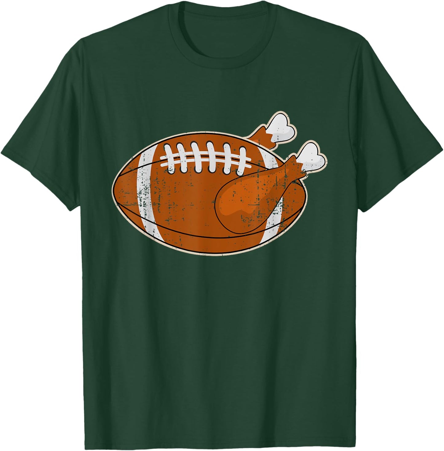 Funny turkey football for thanksgiving holiday season T-Shirt - T-Shirt | Forest