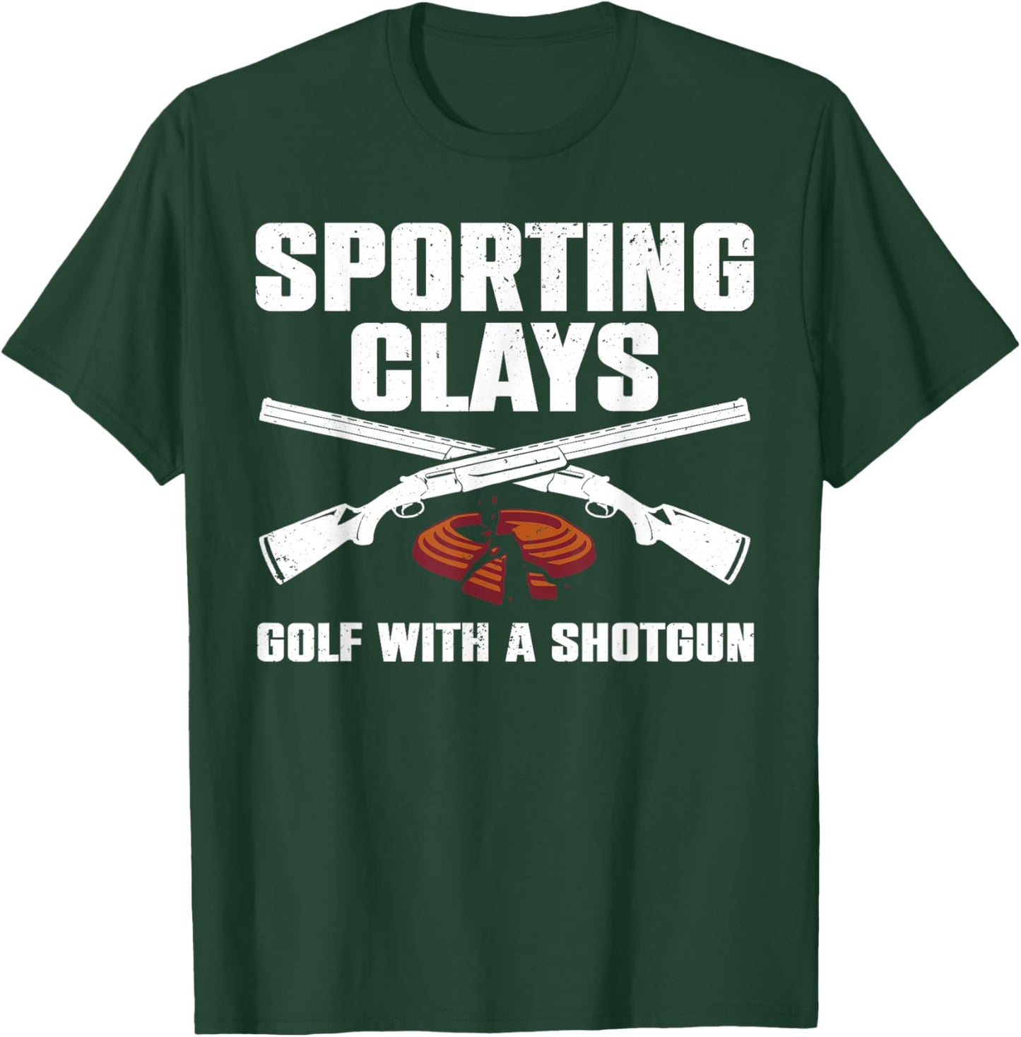 Cool Trap Shooting Women Skeet Clay Target Shooter T-Shirt - T-Shirt | Forest