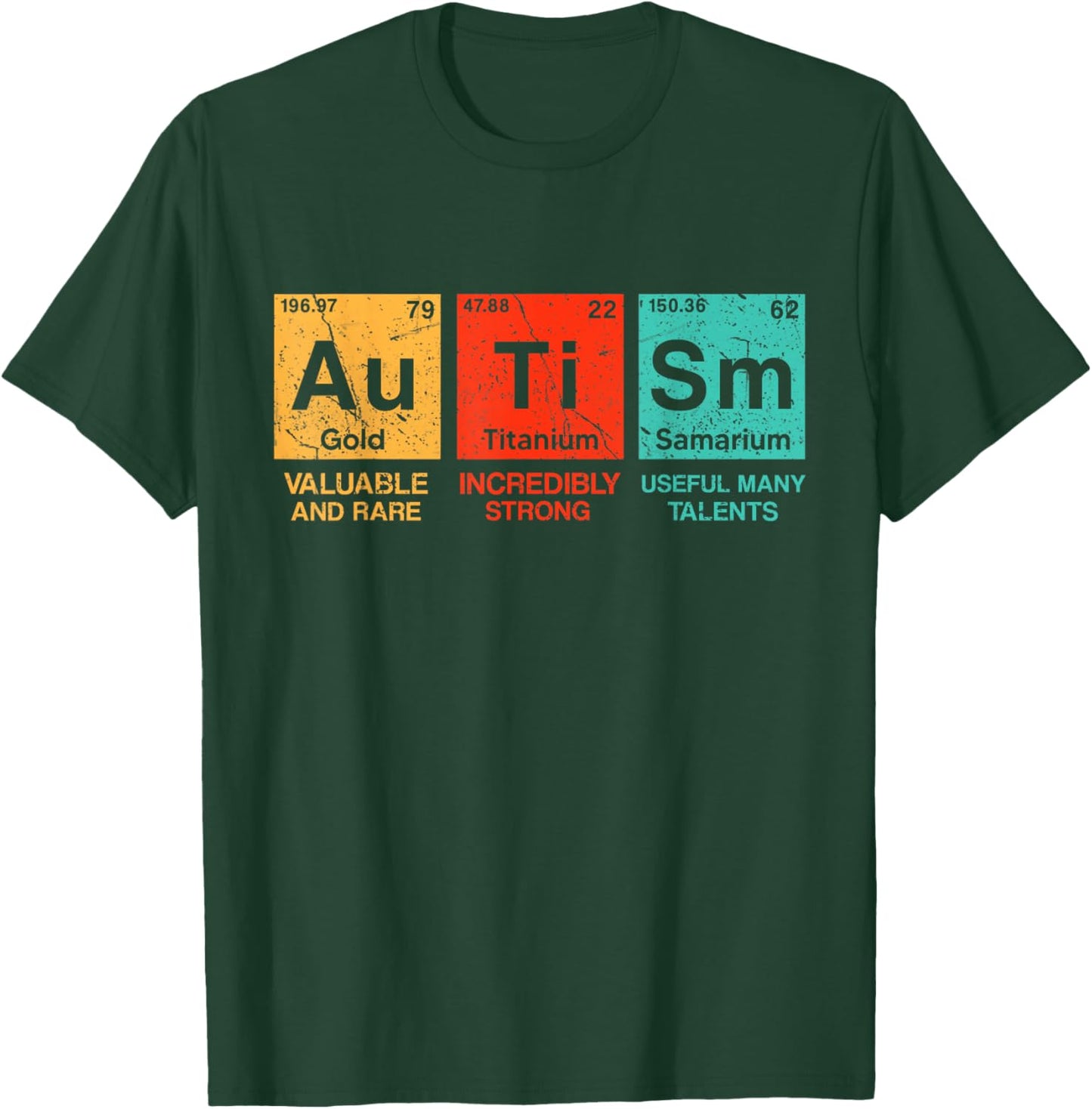 Autism Elements Periodic Table Awareness ASD Men Women Kids T-Shirt - T-Shirt | Forest